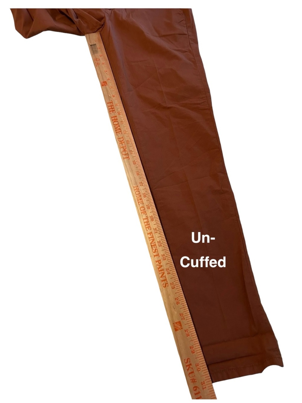 DONDUP GAUBERT SLIM-FIT COTTON WEAVE CUFFED ITALIAN TROUSERS 29 x 29 UNCUFFED 31 - Picture 11 of 11